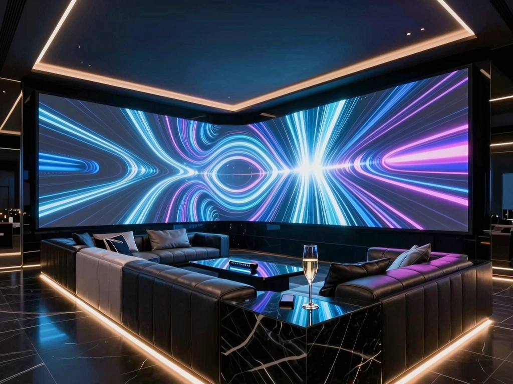 철저한 보안이 적용된 시크릿 복도와 샹들리에