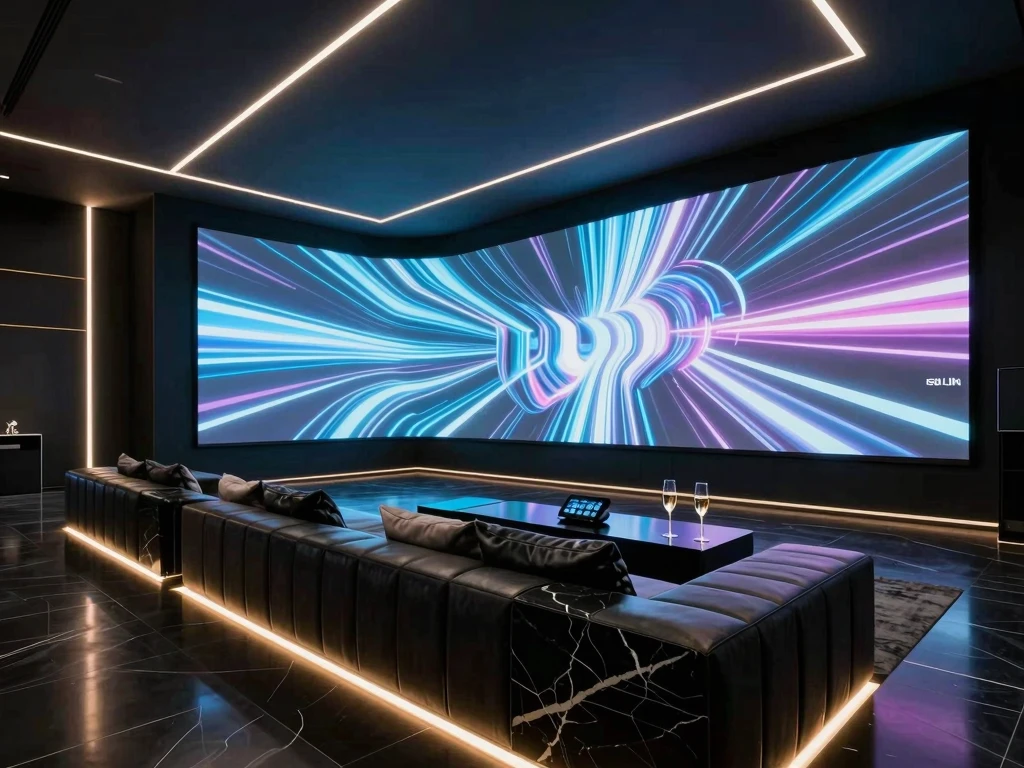 캐비어와 금가루가 장식된 파인 다이닝 세팅